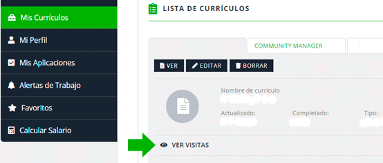 como saber si han visto mi curriculum