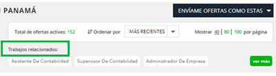 trabajos relacionados panama